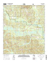 Temple Louisiana Current topographic map, 1:24000 scale, 7.5 X 7.5 Minute, Year 2015