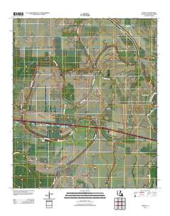 Tendal Louisiana Historical topographic map, 1:24000 scale, 7.5 X 7.5 Minute, Year 2012