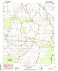 Tendal Louisiana Historical topographic map, 1:24000 scale, 7.5 X 7.5 Minute, Year 1986