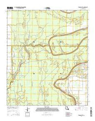 Tensas Bluff Louisiana Current topographic map, 1:24000 scale, 7.5 X 7.5 Minute, Year 2015