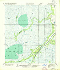 Theriot Louisiana Historical topographic map, 1:31680 scale, 7.5 X 7.5 Minute, Year 1935