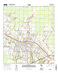 Thibodaux Louisiana Current topographic map, 1:24000 scale, 7.5 X 7.5 Minute, Year 2015