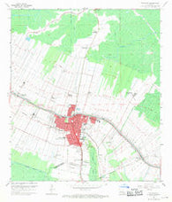 Thibodaux Louisiana Historical topographic map, 1:24000 scale, 7.5 X 7.5 Minute, Year 1962