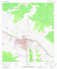 Thibodaux Louisiana Historical topographic map, 1:24000 scale, 7.5 X 7.5 Minute, Year 1962