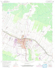Thibodaux Louisiana Historical topographic map, 1:24000 scale, 7.5 X 7.5 Minute, Year 1962