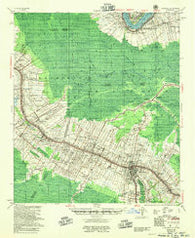 Thibodaux Louisiana Historical topographic map, 1:62500 scale, 15 X 15 Minute, Year 1955