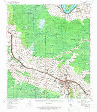 Thibodaux Louisiana Historical topographic map, 1:62500 scale, 15 X 15 Minute, Year 1962