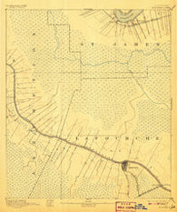 Thibodaux Louisiana Historical topographic map, 1:62500 scale, 15 X 15 Minute, Year 1892