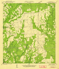 Thigpen Louisiana Historical topographic map, 1:31680 scale, 7.5 X 7.5 Minute, Year 1942