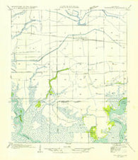 Thornwell Louisiana Historical topographic map, 1:31680 scale, 7.5 X 7.5 Minute, Year 1954