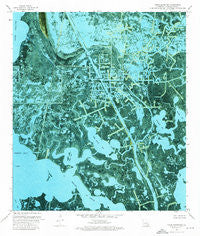 Three Bayou Bay Louisiana Historical topographic map, 1:24000 scale, 7.5 X 7.5 Minute, Year 1973