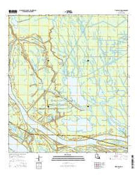 Tiger Island Louisiana Current topographic map, 1:24000 scale, 7.5 X 7.5 Minute, Year 2015