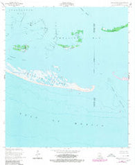 Timbalier Island Louisiana Historical topographic map, 1:24000 scale, 7.5 X 7.5 Minute, Year 1953