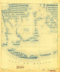 Timbalier Louisiana Historical topographic map, 1:62500 scale, 15 X 15 Minute, Year 1894