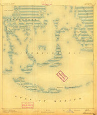 Timbalier Louisiana Historical topographic map, 1:62500 scale, 15 X 15 Minute, Year 1894