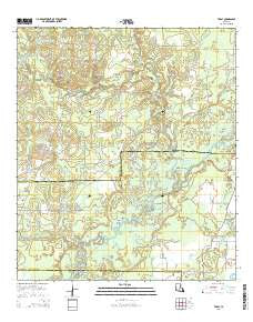 Topsy Louisiana Current topographic map, 1:24000 scale, 7.5 X 7.5 Minute, Year 2015