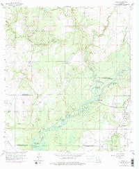 Topsy Louisiana Historical topographic map, 1:24000 scale, 7.5 X 7.5 Minute, Year 1957
