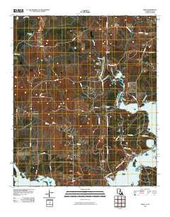 Trees Louisiana Historical topographic map, 1:24000 scale, 7.5 X 7.5 Minute, Year 2010