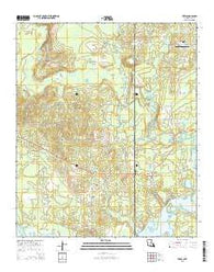 Trees Louisiana Current topographic map, 1:24000 scale, 7.5 X 7.5 Minute, Year 2015