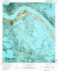 Triumph Louisiana Historical topographic map, 1:24000 scale, 7.5 X 7.5 Minute, Year 1971