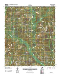 Truxno Louisiana Historical topographic map, 1:24000 scale, 7.5 X 7.5 Minute, Year 2012