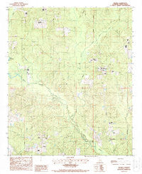 Truxno Louisiana Historical topographic map, 1:24000 scale, 7.5 X 7.5 Minute, Year 1988