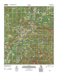 Tullos Louisiana Historical topographic map, 1:24000 scale, 7.5 X 7.5 Minute, Year 2012