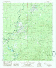 Tullos Louisiana Historical topographic map, 1:24000 scale, 7.5 X 7.5 Minute, Year 1984