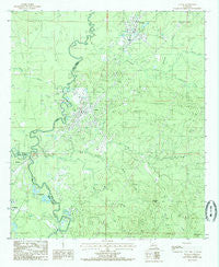 Tullos Louisiana Historical topographic map, 1:24000 scale, 7.5 X 7.5 Minute, Year 1984