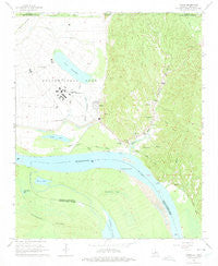 Tunica Mississippi Historical topographic map, 1:24000 scale, 7.5 X 7.5 Minute, Year 1965