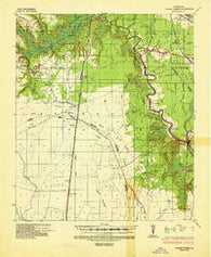 Turkey Creek Louisiana Historical topographic map, 1:62500 scale, 15 X 15 Minute, Year 1935