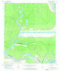 Turnbull Island Louisiana Historical topographic map, 1:24000 scale, 7.5 X 7.5 Minute, Year 1965