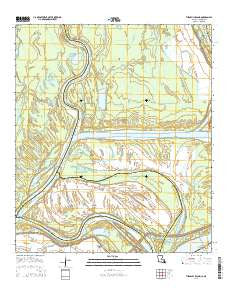 Turnbull Island Louisiana Current topographic map, 1:24000 scale, 7.5 X 7.5 Minute, Year 2015