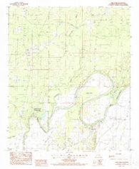 Twin Oaks Louisiana Historical topographic map, 1:24000 scale, 7.5 X 7.5 Minute, Year 1988