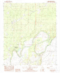 Twin Oaks Louisiana Historical topographic map, 1:24000 scale, 7.5 X 7.5 Minute, Year 1988
