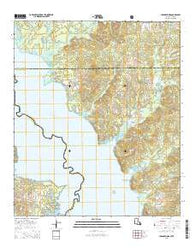 Union Springs Louisiana Current topographic map, 1:24000 scale, 7.5 X 7.5 Minute, Year 2015