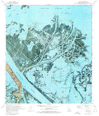 Venice Louisiana Historical topographic map, 1:24000 scale, 7.5 X 7.5 Minute, Year 1971