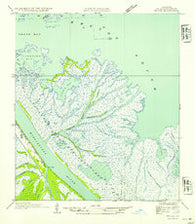 Venice Louisiana Historical topographic map, 1:31680 scale, 7.5 X 7.5 Minute, Year 1954