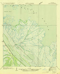 Venice Louisiana Historical topographic map, 1:31680 scale, 7.5 X 7.5 Minute, Year 1947
