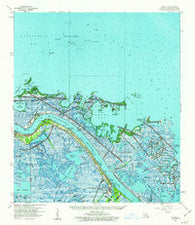 Venice Louisiana Historical topographic map, 1:62500 scale, 15 X 15 Minute, Year 1960