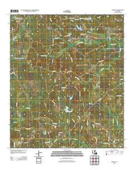 Vernon Louisiana Historical topographic map, 1:24000 scale, 7.5 X 7.5 Minute, Year 2012