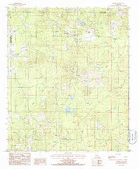 Vernon Louisiana Historical topographic map, 1:24000 scale, 7.5 X 7.5 Minute, Year 1985