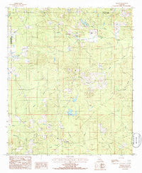 Vernon Louisiana Historical topographic map, 1:24000 scale, 7.5 X 7.5 Minute, Year 1985