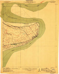 Vidalia Mississippi Historical topographic map, 1:24000 scale, 7.5 X 7.5 Minute, Year 1909