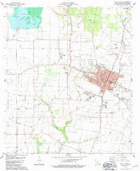 Ville Platte Louisiana Historical topographic map, 1:24000 scale, 7.5 X 7.5 Minute, Year 1983