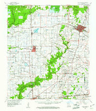 Ville Platte Louisiana Historical topographic map, 1:62500 scale, 15 X 15 Minute, Year 1960