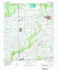 Ville Platte Louisiana Historical topographic map, 1:62500 scale, 15 X 15 Minute, Year 1960