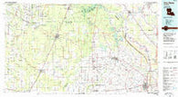 Ville Platte Louisiana Historical topographic map, 1:100000 scale, 30 X 60 Minute, Year 1986