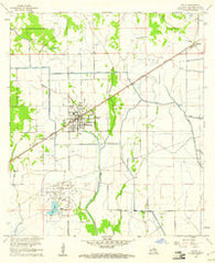 Vinton Louisiana Historical topographic map, 1:24000 scale, 7.5 X 7.5 Minute, Year 1960