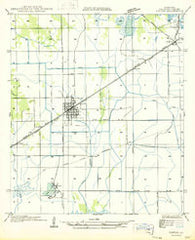 Vinton Louisiana Historical topographic map, 1:31680 scale, 7.5 X 7.5 Minute, Year 1947